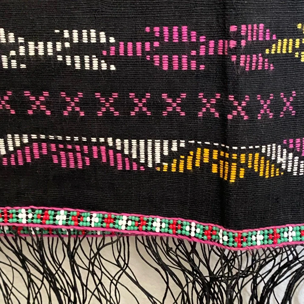 Vintage Indonesian Handwoven Sumatran Textile Wall Hanging Table Cloth